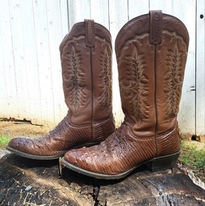 Men's Snapping Turtle Leather boots, size 10